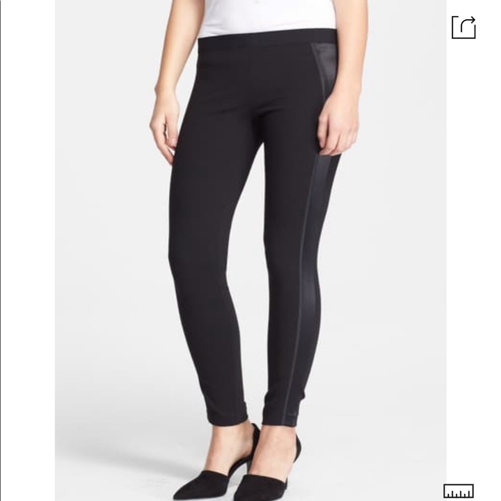 VINCE Satin Stripe Leggings *New*